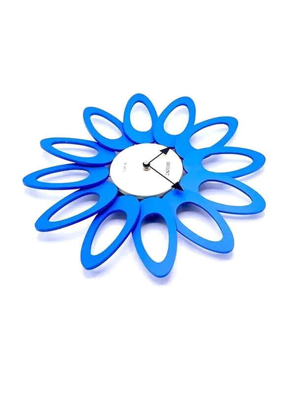 

Orient Spider Flower Wooden Wall Clock, Blue