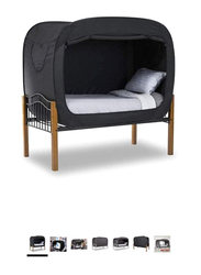 Single Bed Size Privacy Pop Tent for Indoor and Outdoor, Black