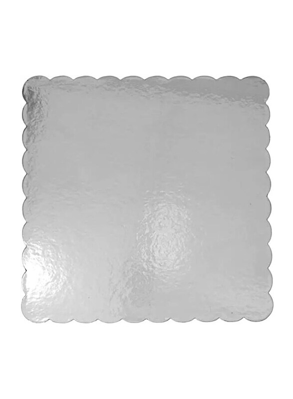 

Rosymoment 10-Piece 8-inch Square Cake Board Set, Silver