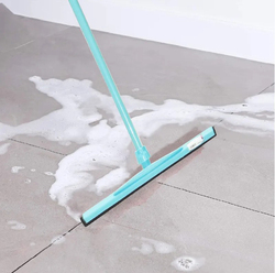 Cleano Heavy-Duty Dual Moss Floor Squeegee Cleaning Wiper, 120cm Handle & 45cm Wiper, Green