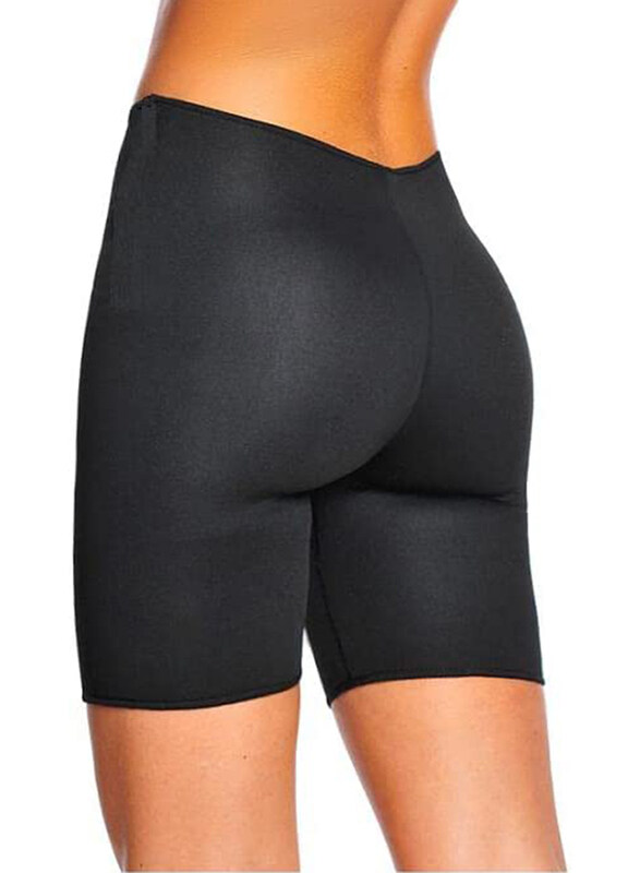 

Generic Sweat Slimming Shorts Unisex, S, Black