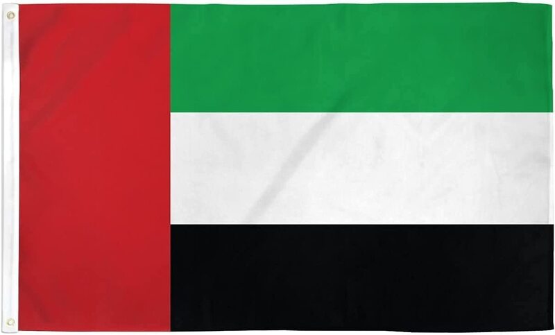 UAE Flag United Arab Emirates Flag National Day, 150cm X 10M (150cm X 1000cm) Durable Long Lasting For Outdoor And Indoor Use