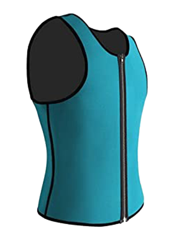 Touch Down Waist Trainer Vest Vests for Men, Blue, XXL
