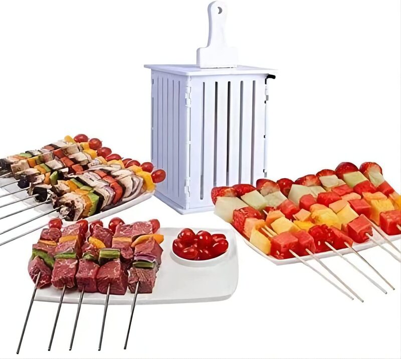 BBQ 36 Holes Meat Skewer Kebab Maker Box Machine Beef Meat Maker Grill Barbecue Kitchen Accessories Tools The Goods For Kitchen And outdoor party