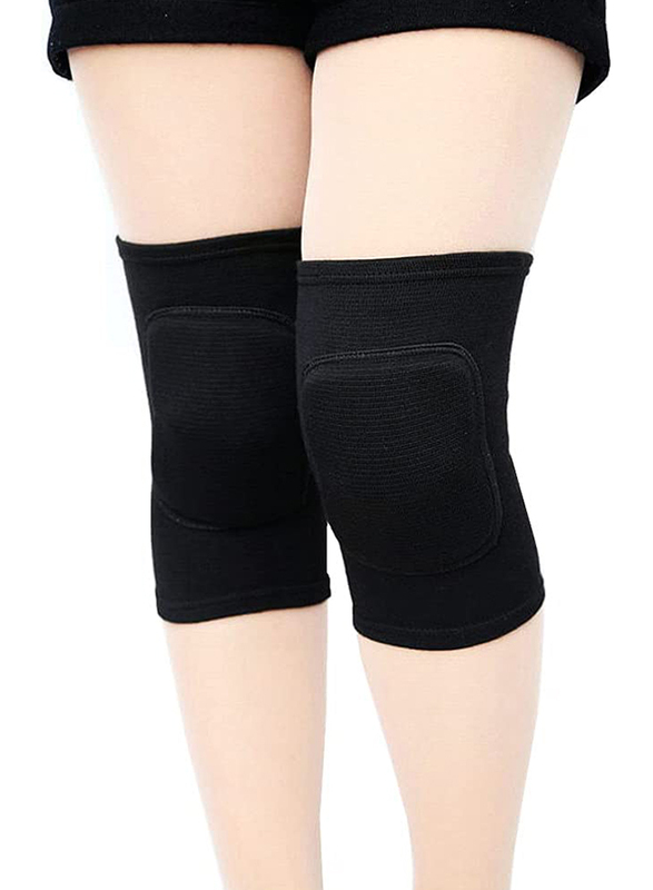 

Lzeem Kids Volleyball Kneepad Soft with Sponge for Adult, 1 Pair, Medium, Black