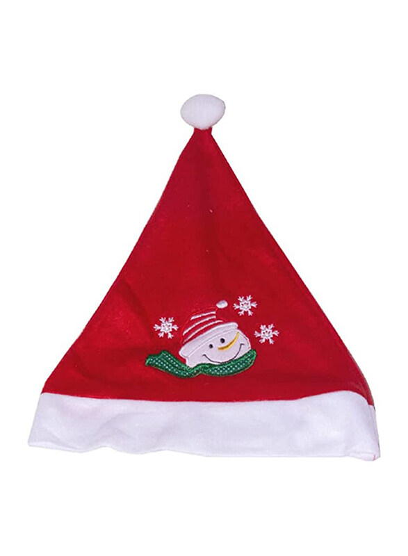 

Generic Short Plush Santa Hat, 35 x 30cm, 12 Pieces, Red