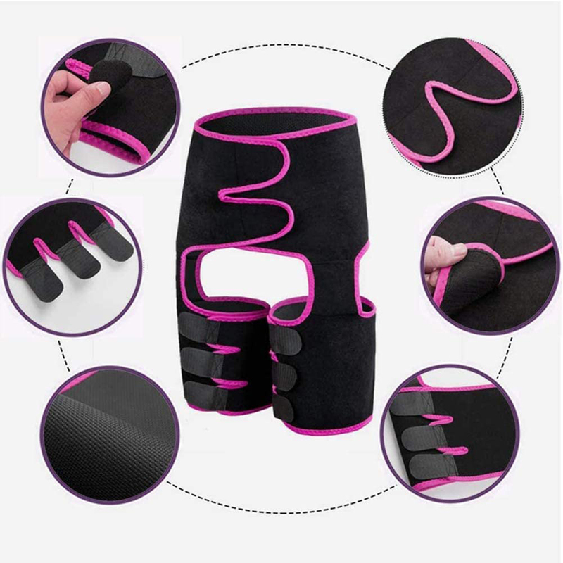 Xysqwz 3-in-1 Waist and Thigh Trimmer, Pink