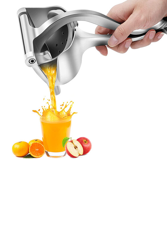 

Tophgc Stainless Steel Alloy Manual Fruit Hand Squeezer, Silver