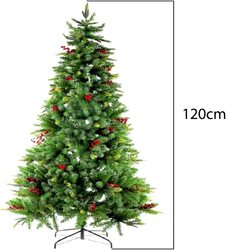 Christmas tree. Size:120CM 278 Full Branches Tips material PVC +PE Xmas Tree for Home and Office Small Spaces ,Easy Assembly Metal Stand