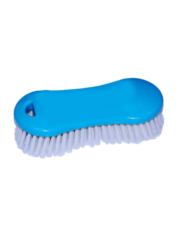 Cleano Contour Multipurpose Scrubbing Brush, 15.7 x 6.8cm, Blue/White
