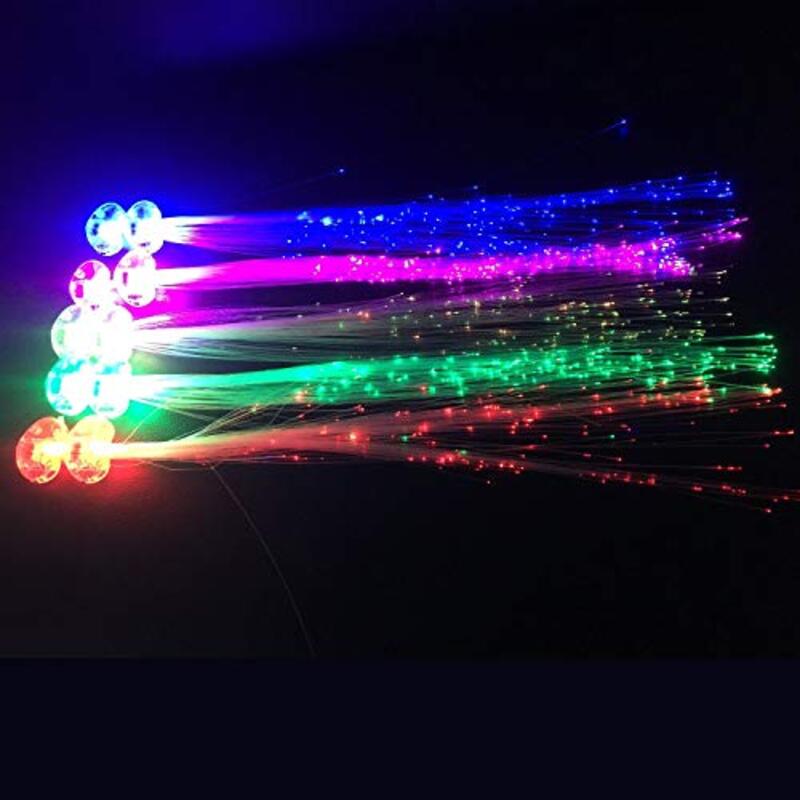 Acooe Flashing Optics Led Lights Hair Clips & Pins, Multicolour, 10-Pieces