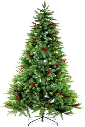 Christmas tree. Size:120CM 278 Full Branches Tips material PVC +PE Xmas Tree for Home and Office Small Spaces ,Easy Assembly Metal Stand