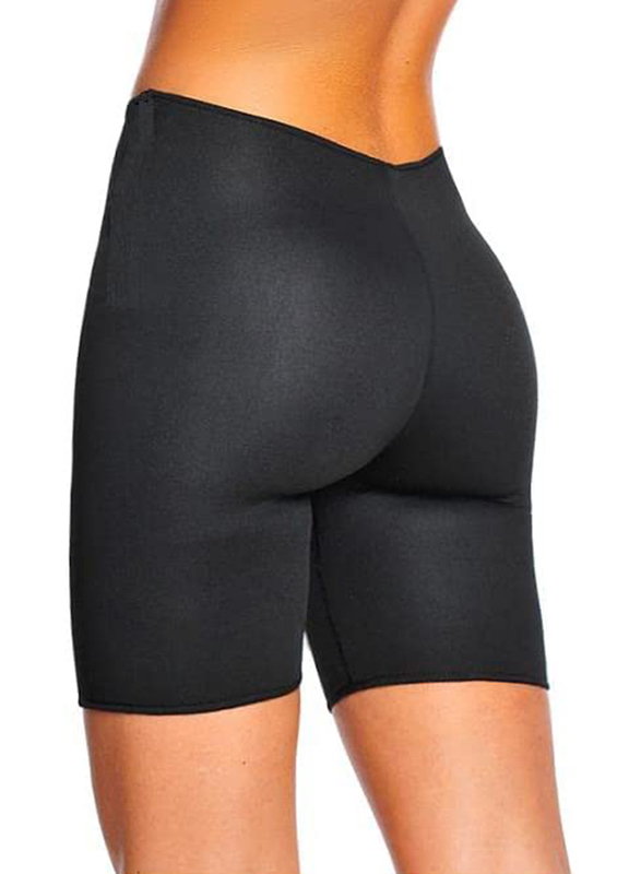 Sweat Slimming Shorts Unisex, M, Black