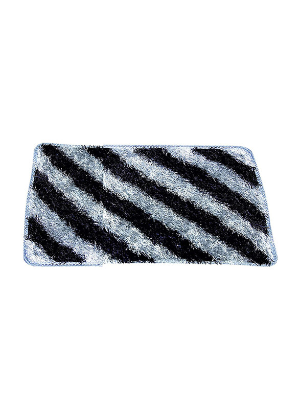 

Generic Bathroom Rug Mat, White/Black