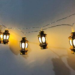 Eid Ramadan LED String Lights with 10 Bulbs Ramadan Light Decorations, Gold