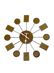Orient Biscuit Wall Clock, Brown