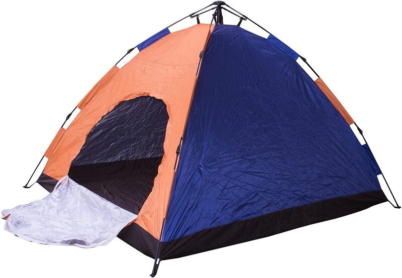 6 Person 220cm Pop Up Tent Easy Set Up Instant Portable Waterproof Windproof for Camping Hiking Automatic Tent, PT-9553, Multicolour