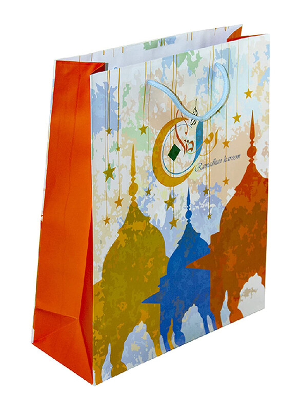 

Generic Ramadan Kareem Gift Bags, 32 x 26 x 10 cm, 12 Piece, Multicolour