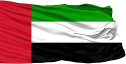UAE Flag United Arab Emirates Flag National Day, 150cm X 10M (150cm X 1000cm) Durable Long Lasting For Outdoor And Indoor Use