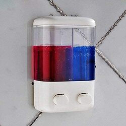 Praxon Twin Head Touch Soap Dispenser, White/Clear