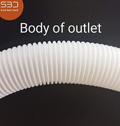 Sbd Universal Top load & Semi Load Washing Machine Outlet Drain Waste Water Hose Flexible Hose Pipe, 1.5 Meter, White