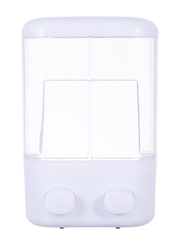 

Lucbei Double Head Liquid Soap Dispensers, White/Clear