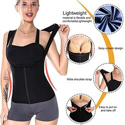 Barifall Sweat Tank Top Slimming Sauna Vest for Women, Black, S/M