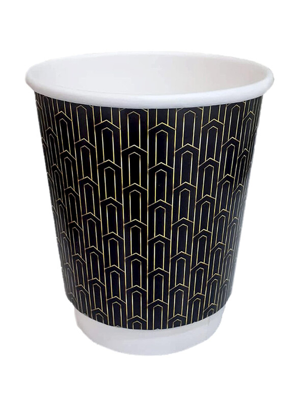 

Generic 266ml 50-Piece Disposable Paper Cups With Lid, Multicolour
