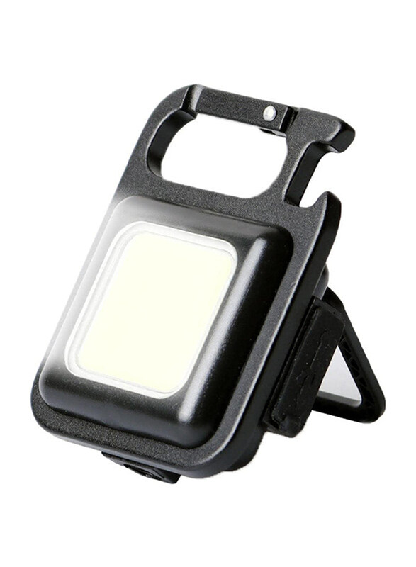 

Generic COB Mini Flashlights 400 High Lumens Bright Light Keychain, Black