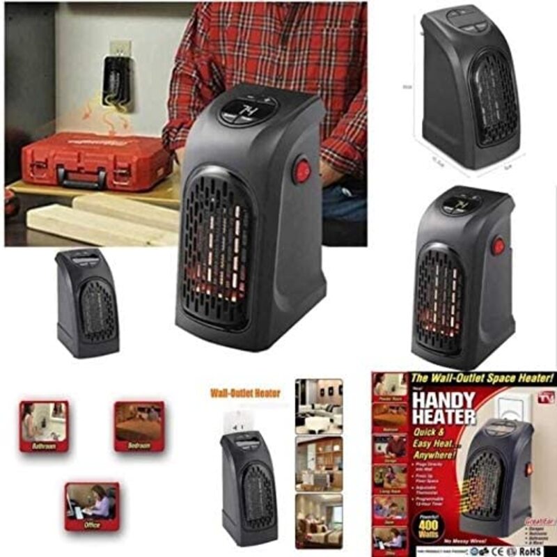 Handy Heater Electricity Heater, HK-01, Black