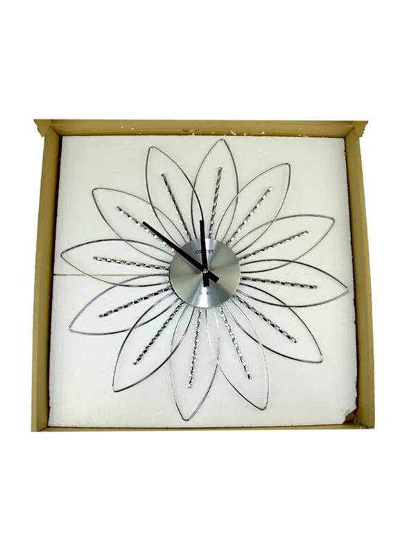 

Orient Spider Metal Flower Wall Clock, Silver