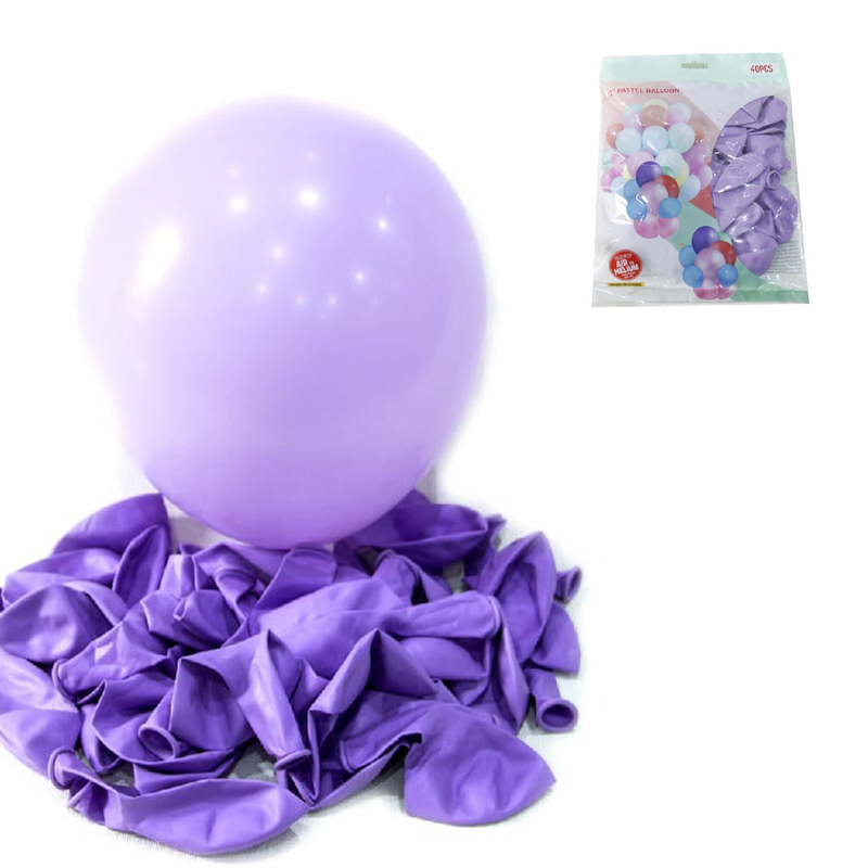 Helium Balloon 12inch 40pcs packet PURPLE color Thick Balloons Ideal for party Decoration, Birthdays, Photo Shoot, Wedding Party, Festival, Event, Carnival (40PCS packet X 100 IN CARTON)