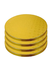 Rosymoment 14-inch Premium Quality Round Cake Board, Gold