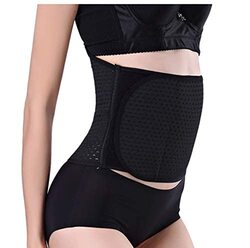 Postpartum Girdle Corset/Waist Belly Band For Pregnancy Tight-Fitting Trainer Belt, Large, Black