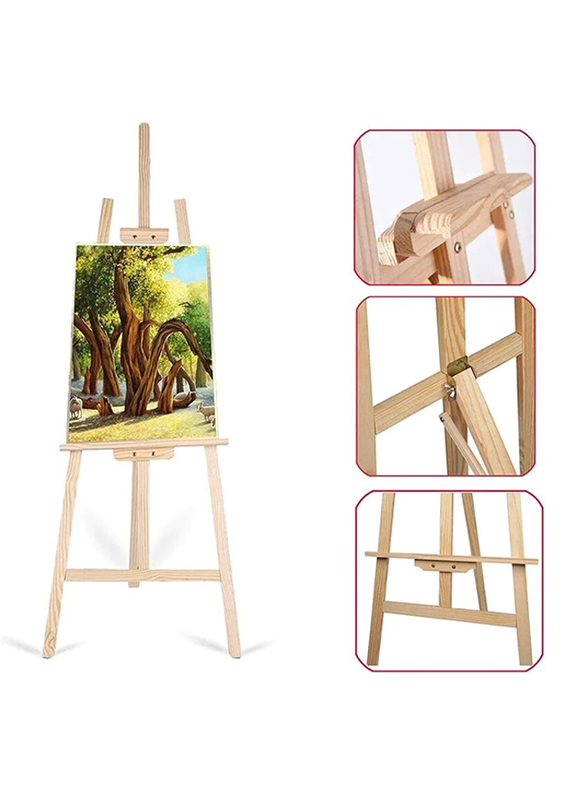 In House Painting Board Stand, 70cm, Beige