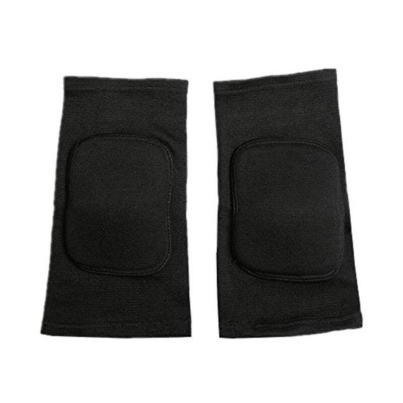Lzeem Kids Volleyball Kneepad Soft with Sponge for Adult, 1 Pair, Large, Black