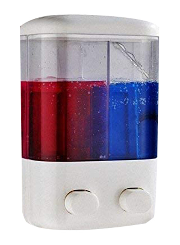 

Praxon Twin Head Touch Soap Dispenser, White/Clear