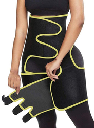 3-in-1 Waist and Thigh Trimmer, Yellow