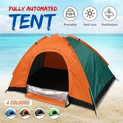 8 Person 160cm Festival Pop-Up Automatic Camping Waterproof Dome Backpacking Tent, PT-9554, Multicolour