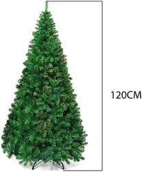 Christmas Tree 120CM 200T. Material PVC. Plastic Stand Premium Hinged Artificial Christmas Tree Xmas Tree with Solid Plastic Legs Easy Assembly Perfect for Holiday New Year