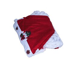 Plush Christmas Santa Hat, 28, x, 38cm, 12 Pieces, Red