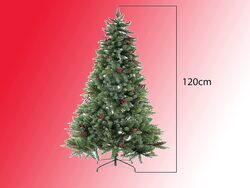 Christmas tree. Size:120CM 278 Full Branches Tips material PVC +PE Xmas Tree for Home and Office Small Spaces ,Easy Assembly Metal Stand