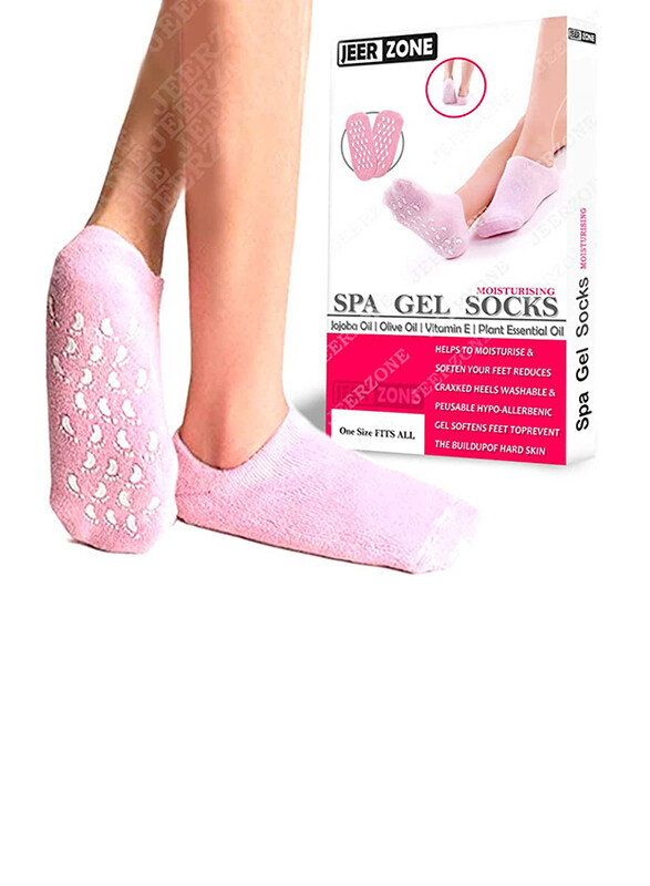 

Jeerzone Soft Moisturizing Feet Socks, 1 Pair, Pink