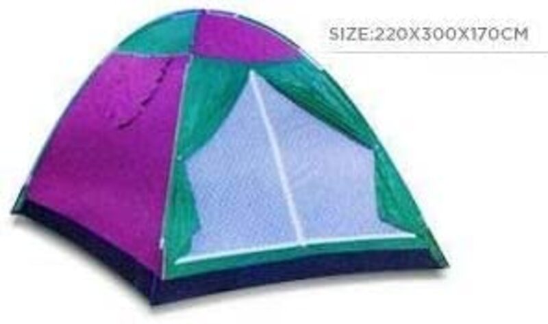8 Person 220cm Camping Dome Waterproof and Dustproof Outdoor Travel Multifunction Raining Proof Manual Tent, PT9529, Multicolour