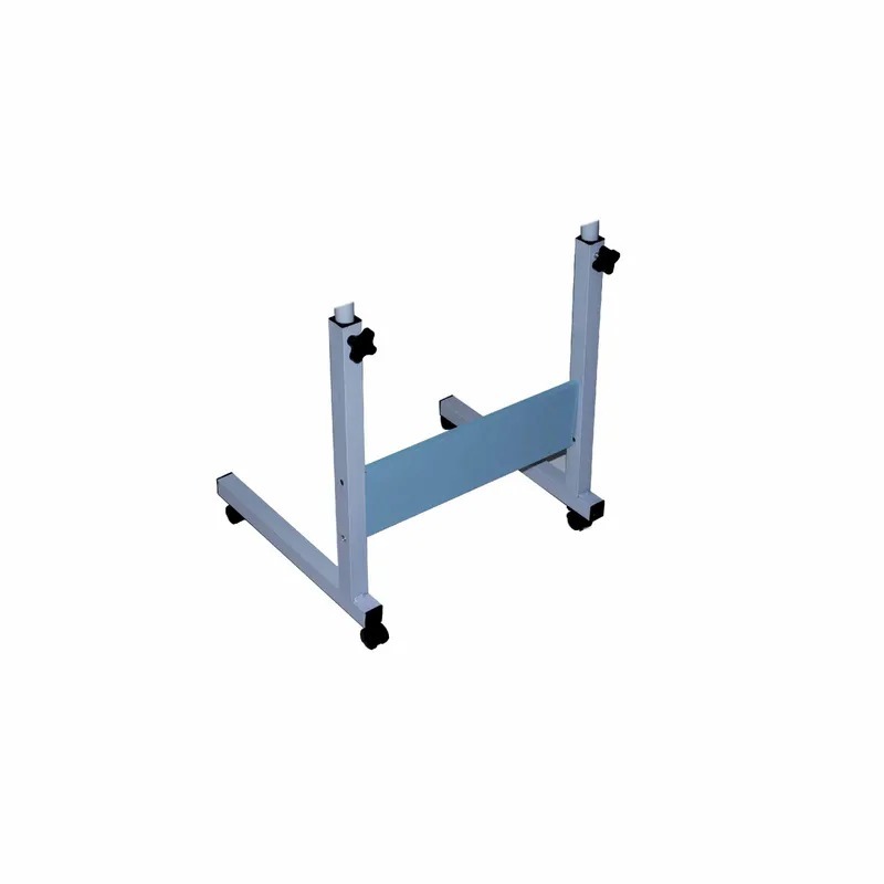 In House Laptop Table Desk Stand Height Adjustable With Rolling Wheel, 60 x 40cm, Blue
