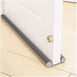 Smart Saver PVC Soundproof Under Door Twin Draft Stopper, 36-inch, Grey