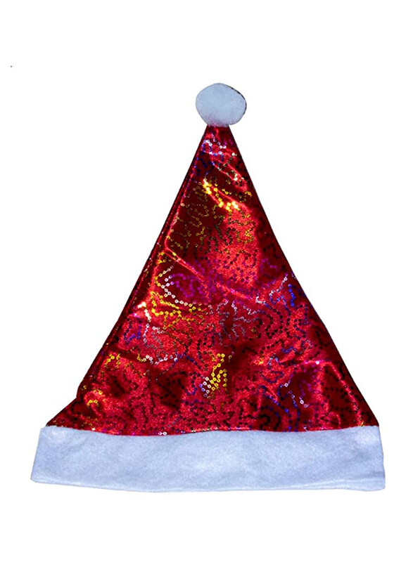 

Generic Plush Classic Santa Hat, 12 Pieces, Red/White