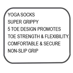 Durable, Breathable with Double Lasting Grip Original 5 Toe Grip Sports Socks, X-Small, Grey