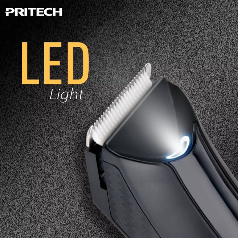 Pritech Smooth Body Trimmer 3 in 1- Remove Excess Body Hair- Waterproof - Electric Trimmer - Rechargeable - Stainless Steel Blades - Ergonomic Grip Design - Unisex - Male - female - PR-8003