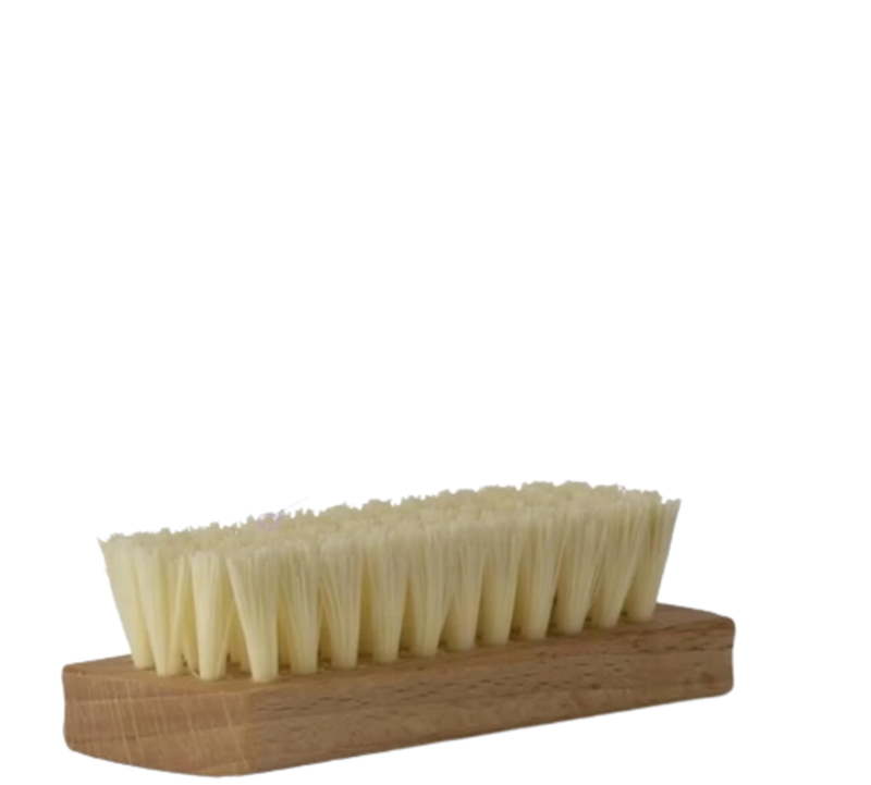 Icleaner natural wood Brush - white Hard bristles - gently remove most dirt - Suitable for cleaning suede and nubuck